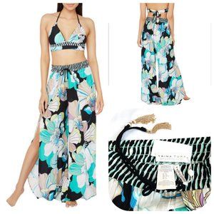 NWOT Trina Turk Split Leg Beach Pant Swim Cover Up